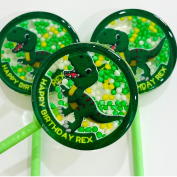 PRE-DESIGNED PERSONALISED LOLLIPOPS (Dinosaur)